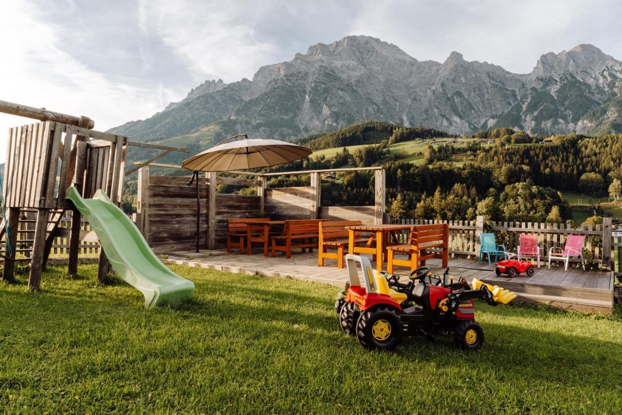 Obergrundhof Apartman Leogang Kültér fotó
